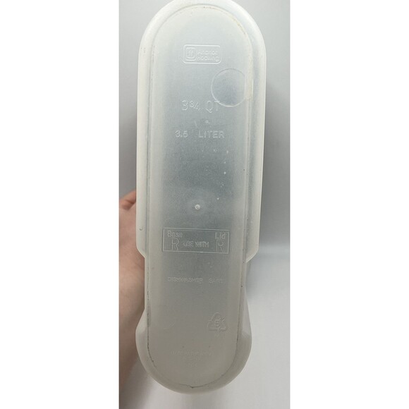 Vintage Anchor Hocking Plastic 3 3/4 Qt Cereal Keeper Storage Container USA Used - Picture 5 of 6